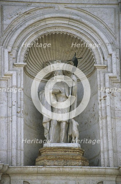 Sculpture of John the Baptist, Chiva, province of Valencia, Spain, 1777 (2001). Creator: LTL.