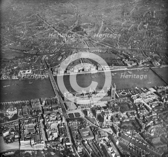 Palace of Westminster, London, 1909. Artist: Unknown.