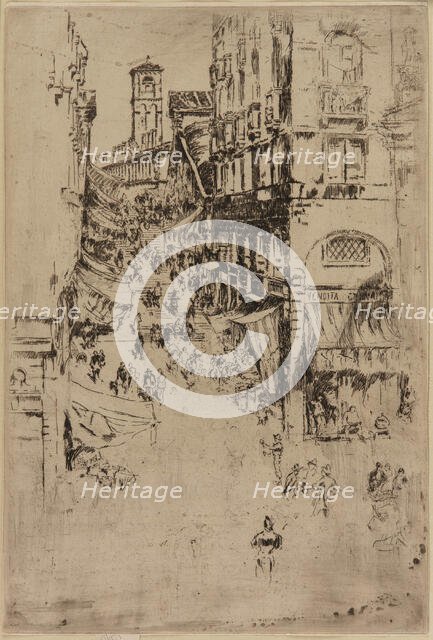 The Rialto, 1879-1880. Creator: James Abbott McNeill Whistler.