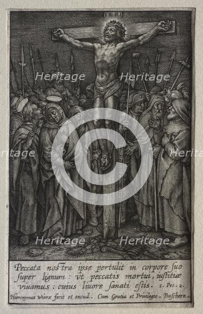 The Passion: The Crucifixion. Creator: Hieronymus Wierix (Flemish, 1553-1619).
