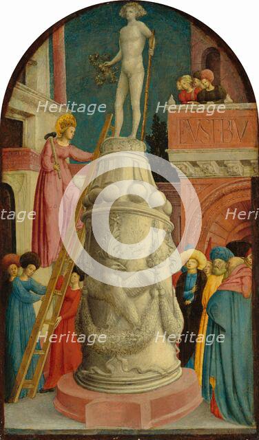Saint Apollonia Destroys a Pagan Idol, c. 1442/1445. Creator: Giovanni d'Alemagna.