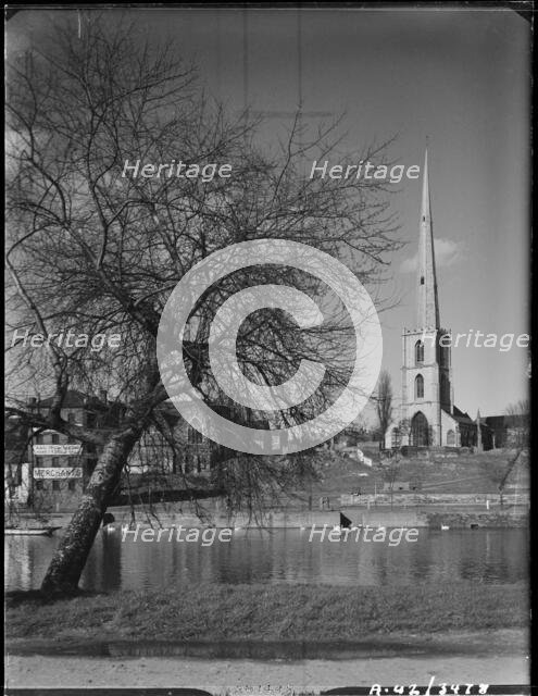 St Andrew's Church, Deansway, Worcester, Worcestershire, 1942. Creator: George Bernard Mason.