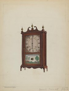 Shelf Clock, c. 1937. Creator: M. Rosenshield-von-Paulin.