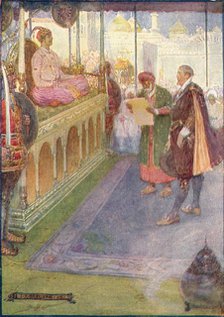 'Sir Thomas Stood Before The Mogul', c1908, (c1920).  Artist: Joseph Ratcliffe Skelton.