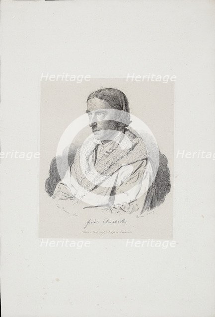 Johann Friedrich Overbeck (1789-1869), 1837. Artist: Küchler, Carl (1807-1843)