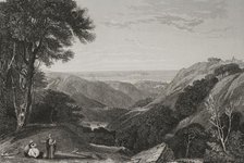 Panoramic view of Mount Lebanon, 1840. Creator: Charles Nicolas Ransonnette.