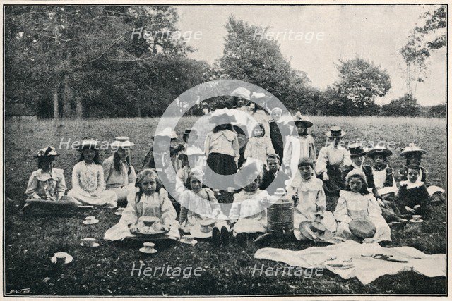 'The Little Londoners Whom Our Bairns sent to the Country', 1901. Artist: Unknown.