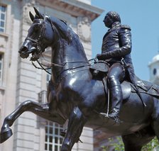 Equestrian statue of King George III, 19th century. Artist: Matthew Cotes Wyatt