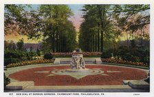 Sundial, Sunken Gardens, Fairmount Park, Philadelphia, Pennsylvania, USA, 1926. Artist: Unknown