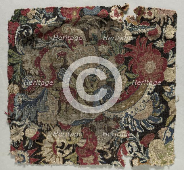 Armchair seat cover, 1685-1690. Creator: Unknown.