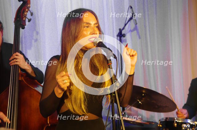 Georgia Cecile, Georgia Cecile Quartet, Watermill Jazz Club, Dorking, Surrey, 7 October 2025. Creator: Brian O'Connor.