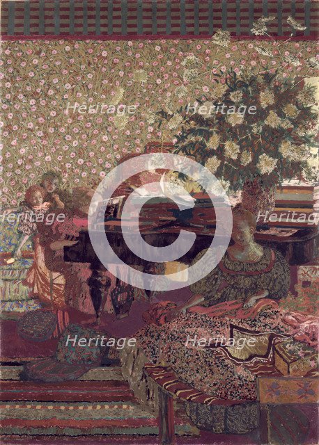 The Privacy. Decoration for the Library of Dr. Vaquez. Artist: Vuillard, Édouard (1868-1940)