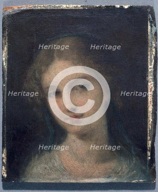 Woman's head, c1860. Creator: Pierre-Joseph Dedreux-Dorcy.