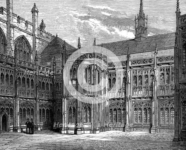 St Stephen's Cloisters, Westminster Hall, London, 1900. Artist: Unknown