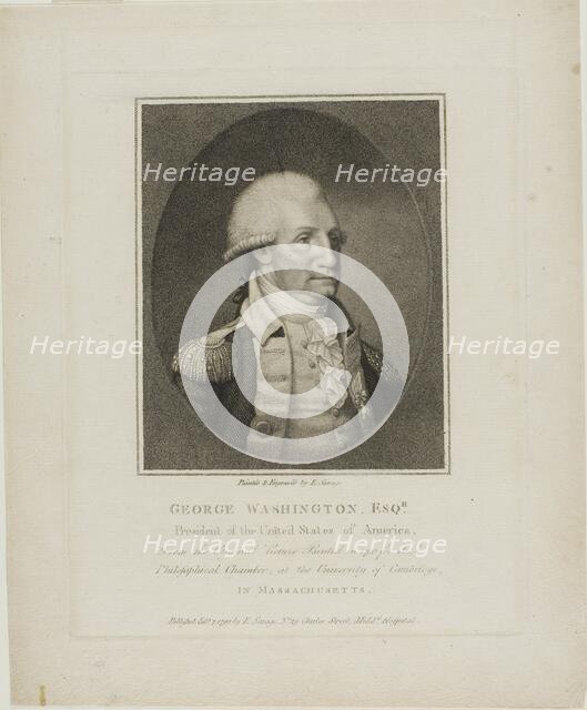 George Washington, c.1792. Creator: Edward Savage.