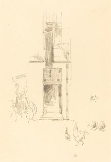 Cocks and Hens, Hôtel Colbert, 1891. Creator: James Abbott McNeill Whistler.