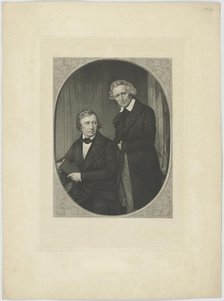 Double Portrait of the Brothers Grimm, ca 1845. Creator: Anonymous.