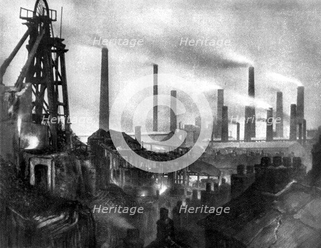 Coal and iron production, 1926.Artist: Edgar & Winifred Ward