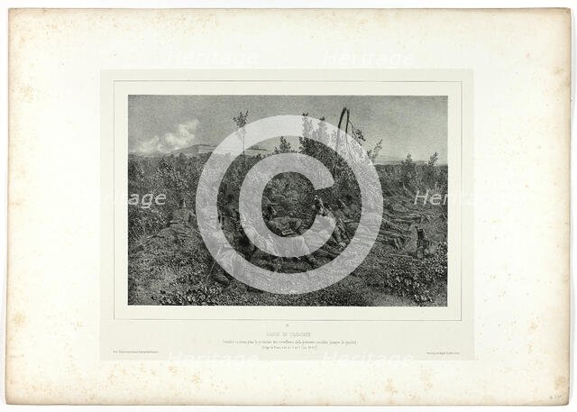 Trench guard, from Souvenirs d’Italie: Expédition de Rome, 1853. Creator: Auguste Raffet.