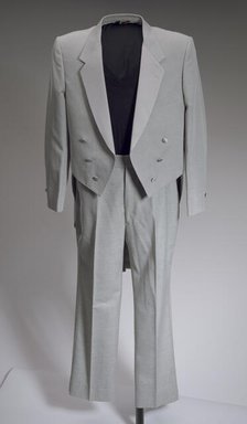 Grey tail coat worn by Cab Calloway, 1976-1995. Creator: After Six.