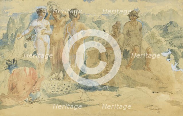 The Judgment of Paris, 1872. Creator: Holger Roed.