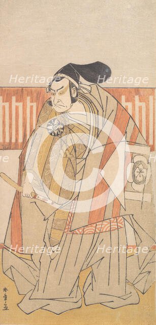 The First Nakamura Nakazo in the Role of Kudo Suketsune, probably 1775. Creator: Shunsho.