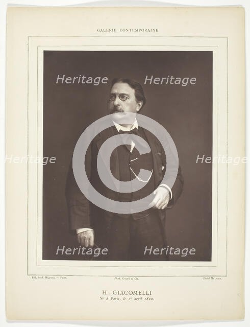 Hector Giacomelli (French painter, illustrator, and printmaker, 1822-1904), c. 1876. Creator: Ferdinand J. Mulnier.