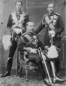 Prince Andreas, Nicholas, and King Constantinos of Greece, 1913. Creator: Bain News Service.