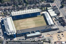 London Road Stadium, home to Peterborough United FC, Peterborough, Cambridgeshire, 2018. Creator: Emma Trevarthen.