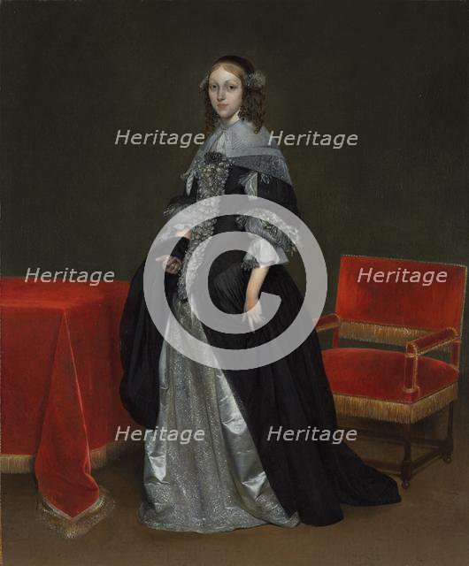 Portrait of a Woman, c. 1665. Creator: Gerard ter Borch (Dutch, 1617-1681).