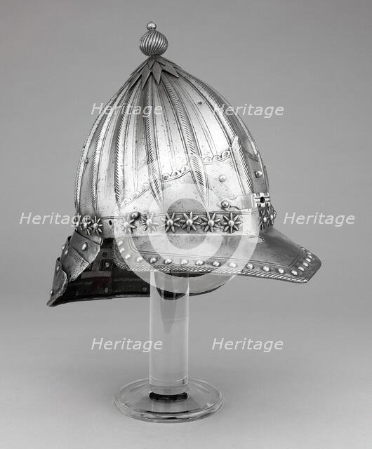 Composite Zischägge (Helmet), Flanders, c. 1620. Creator: Unknown.