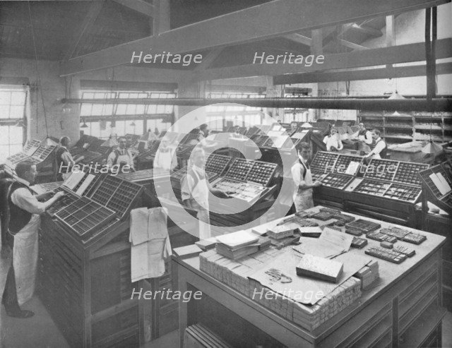 'View of Composing Room', 1919. Artist: Unknown.