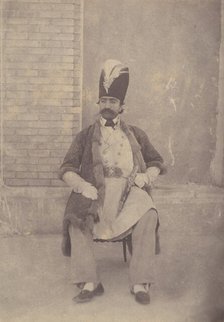 Naser al-Din Shah, ca. 1855-58. Creator: Possibly by Luigi Pesce.