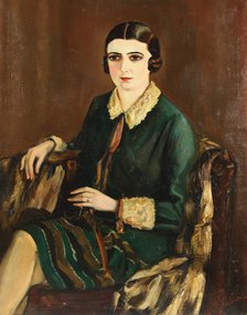 Portrait of Lilya Brik (1891-1978), 1921. Artist: Silins, Alexander (active Early 20th cen.)