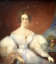 Countess Emilie Mussin-Pushkin b. Stjernvall, 1844. Creator: Unknown.