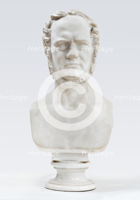 Marble bust of Carl Ploug (1813-94), December 21, 1857. Creator: Herman Wilhelm Bissen.