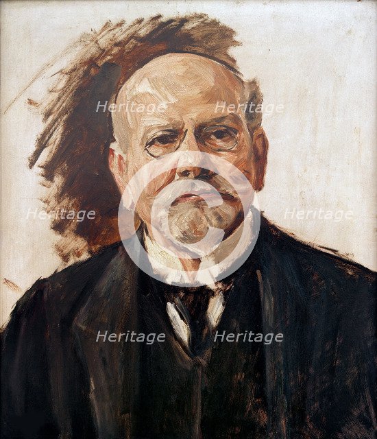 Portrait of Emil Moritz Rathenau (1838-1915), 1907. Creator: Liebermann, Max (1847-1935).