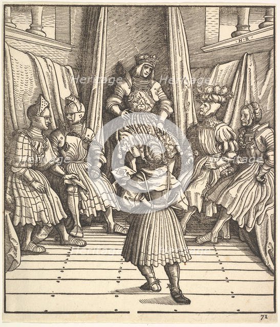 Illustration from The White King (Der Weiß König), 15th-16th Century. Creator: Hans Burgkmair, the Elder.