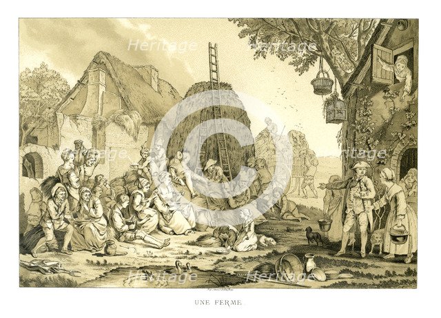 The Farm, (1885).Artist: Jean-François Janinet   