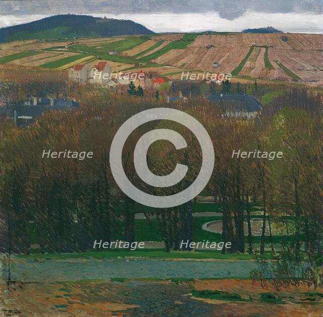 View from Heiligenstadt to the Nußberg, 1903. Creator: Carl Moll.