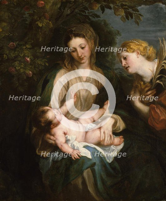 Virgin and Child with Saint Catherine of Alexandria, ca. 1630. Creator: Anthony van Dyck.