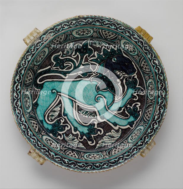 Dish with Lion, Italian, late 14th century. Creator: Unknown.