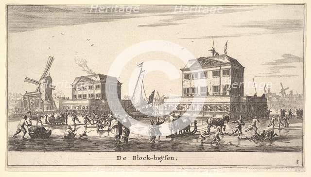 Winter Scene at the Blockhouse in Amsterdam, 17th century. Creator: Reinier Zeeman.