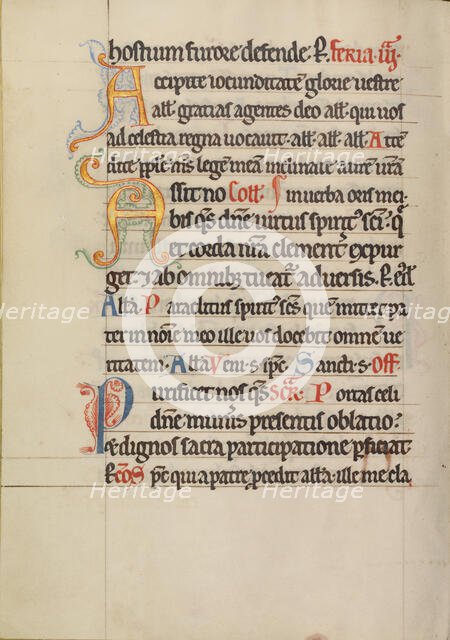 Decorated Text Page; Missal, about 1180. Creator: Unknown.