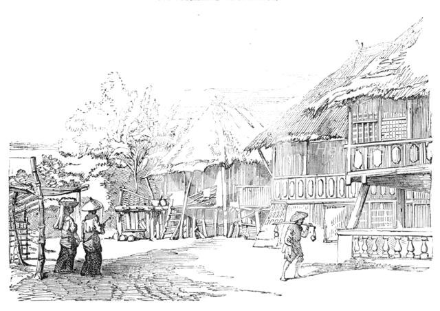 Nipa Houses at Manilla, 1857. Creator: Unknown.