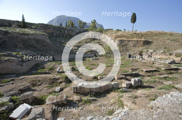The theatre at Corinth, Greece. Artist: Samuel Magal