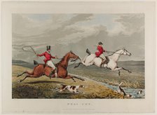 Full Cry, from Fox Hunting, 1828. Creator: Charles Bentley.