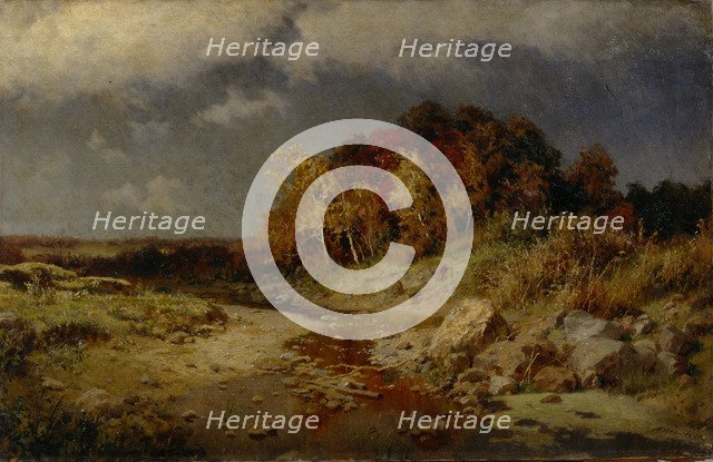 Windy Autumn Day, 1903. Artist: Kiselev, Alexander Alexeyevich (1855-after 1918)