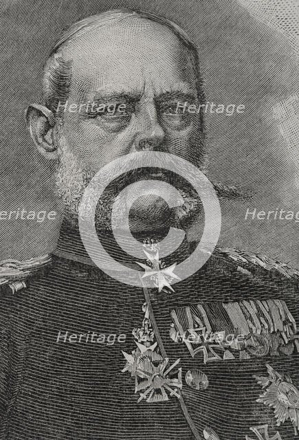 Alexander August Wilhelm von Pape, (1813-1895), Royal Prussian infantry Colonel-General..., 1891.  Creator: Unknown.