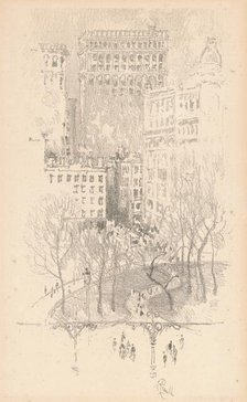 Union Square, 1904. Creator: Joseph Pennell.